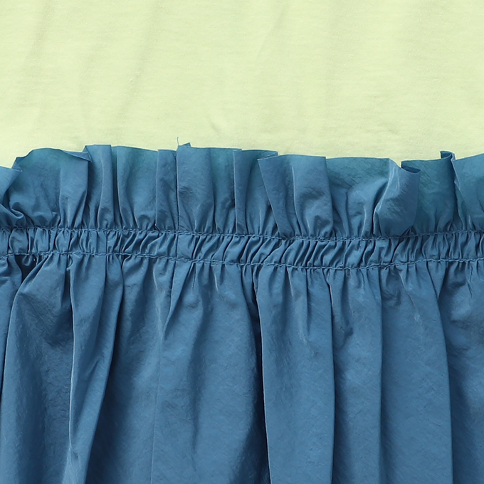 NUNUFORME ヌヌフォルム<br>ロー切替フリルワンピース<br>35-nf21-969-500