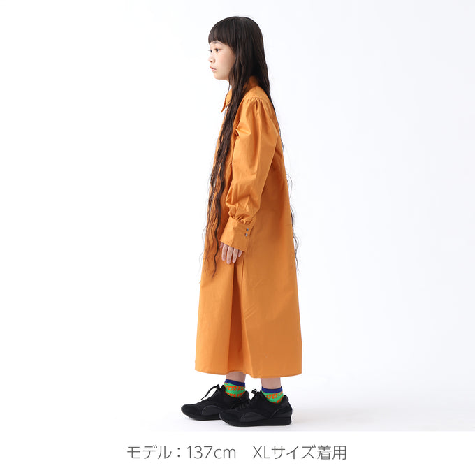 〈残りS(95~100㎝ 2/3Y)のみ〉NUNUFORME ヌヌフォルム<br>サイドドローストリングワンピース<br>07-nf20-465-018
