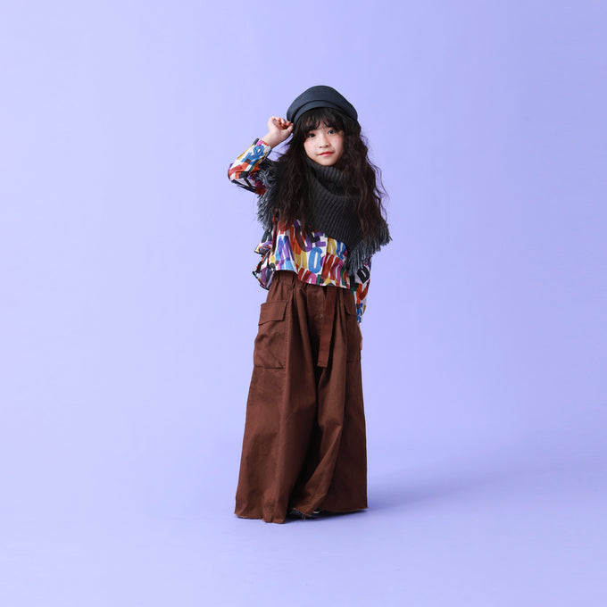 eLfinFolk エルフィンフォルク<br>Rib knit Knights cape<br>elf-232K34