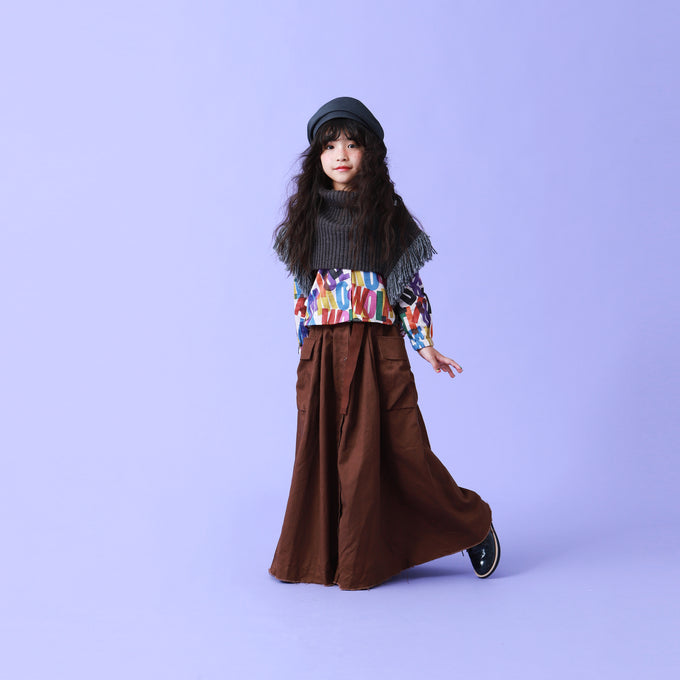 eLfinFolk エルフィンフォルク<br>Rib knit Knights cape<br>elf-232K34