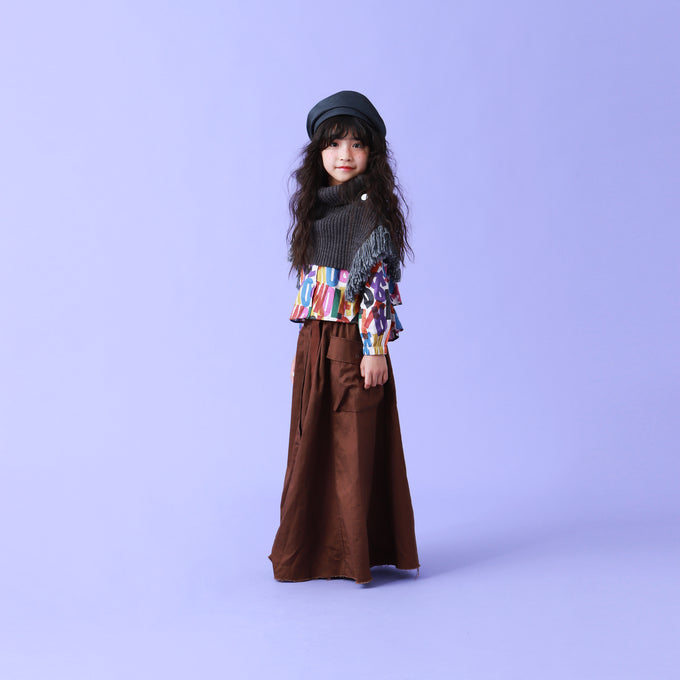 eLfinFolk エルフィンフォルク<br>Rib knit Knights cape<br>elf-232K34