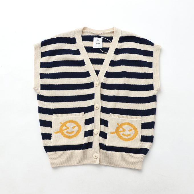 Wynken ウィンケン<br>ボーダーニットベスト<br>WK16K83