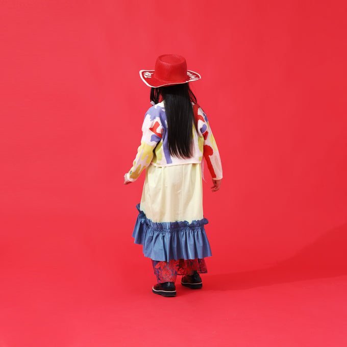 NUNUFORME ヌヌフォルム<br>ロー切替フリルワンピース<br>35-nf21-969-500