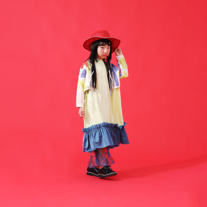 NUNUFORME ヌヌフォルム<br>ロー切替フリルワンピース<br>35-nf21-969-500