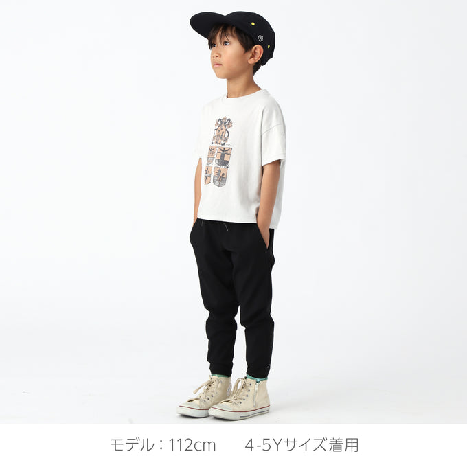 〈残り3Y(100cm)のみ〉eLfinFolk エルフィンフォルク<br>Clan emblem Tee<br>elf-241J01 /J02