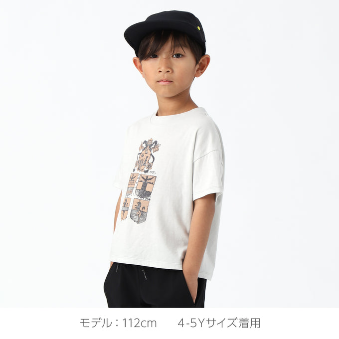 〈残り3Y(100cm)のみ〉eLfinFolk エルフィンフォルク<br>Clan emblem Tee<br>elf-241J01 /J02
