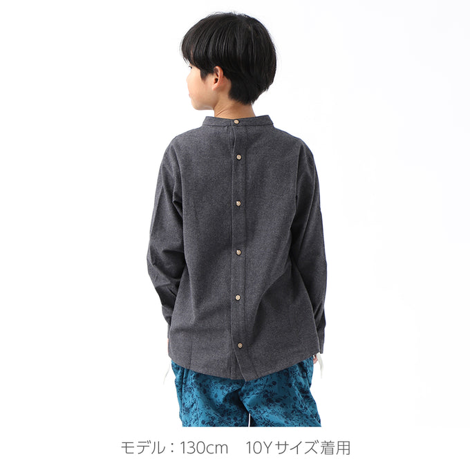 Popelin ポペリン<br>ハイネックフランネルシャツ<br>Mod.17.3