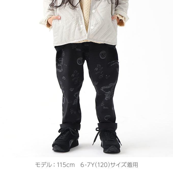 eLfinFolk エルフィンフォルク<br>AuRora tarina printed Suspenders pants<br>elf-232F04