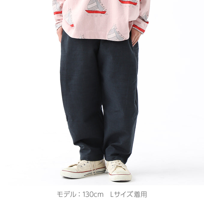 PARK MADE IN KYOTO<br>Side tuck Pants<br>久留米織スラブVer