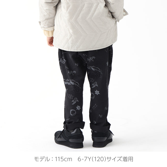 eLfinFolk エルフィンフォルク<br>AuRora tarina printed Suspenders pants<br>elf-232F04