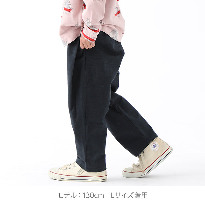 PARK MADE IN KYOTO<br>Side tuck Pants<br>久留米織スラブVer