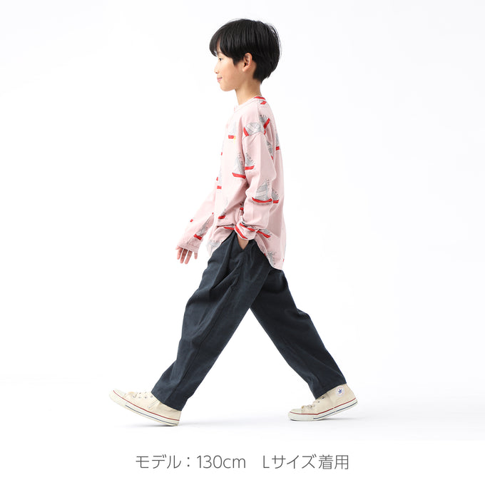 PARK MADE IN KYOTO<br>Side tuck Pants<br>久留米織スラブVer