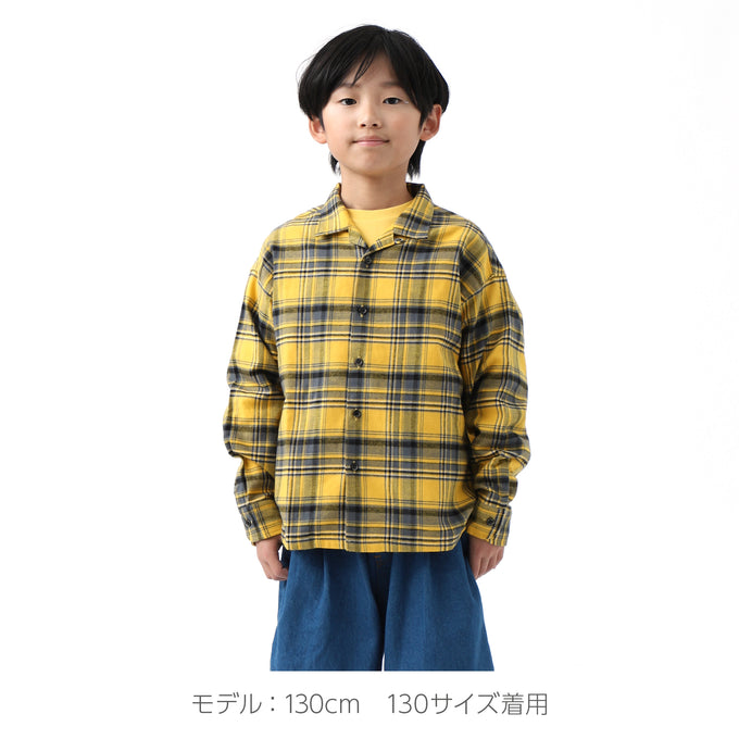 EAST END HIGHLANDERS<br>イーストエンドハイランダーズ<br>オープンカラーシャツ チェック<br>SHT-024