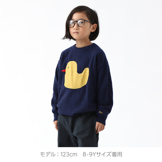 〈残り6-7Yのみ〉BOBOCHOSES<br>ボボショセス<br>Rubber Duck intarsia jumper<br>223AC113