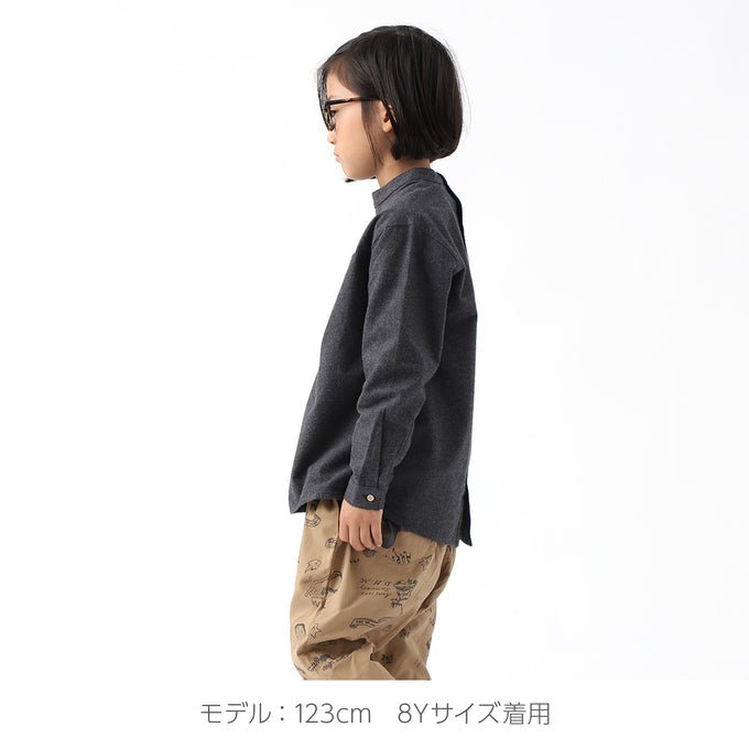 Popelin ポペリン<br>ハイネックフランネルシャツ<br>Mod.17.3