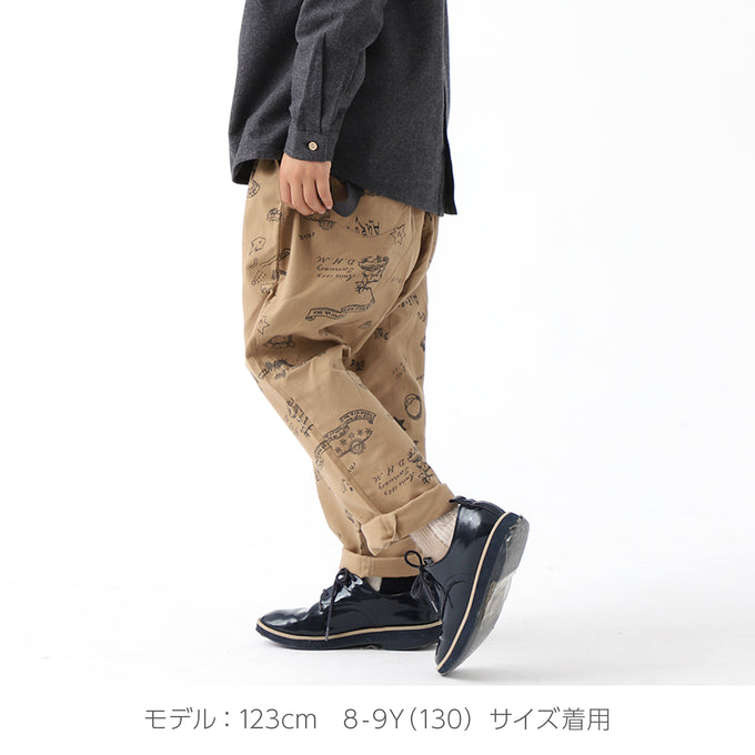 eLfinFolk エルフィンフォルク<br>AuRora tarina printed Suspenders pants<br>elf-232F04