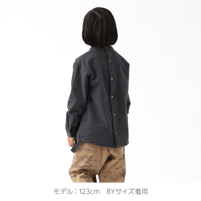 Popelin ポペリン<br>ハイネックフランネルシャツ<br>Mod.17.3