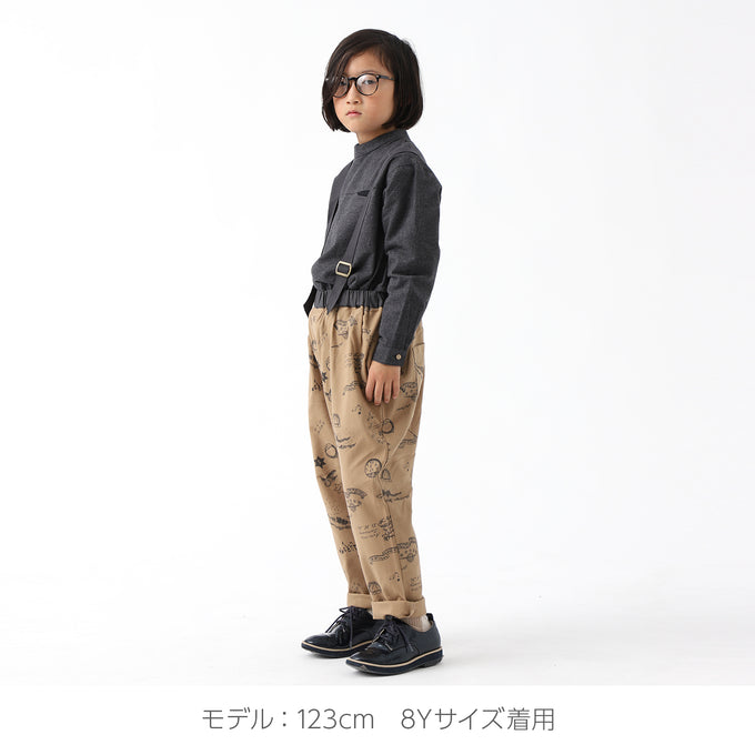 Popelin ポペリン<br>ハイネックフランネルシャツ<br>Mod.17.3