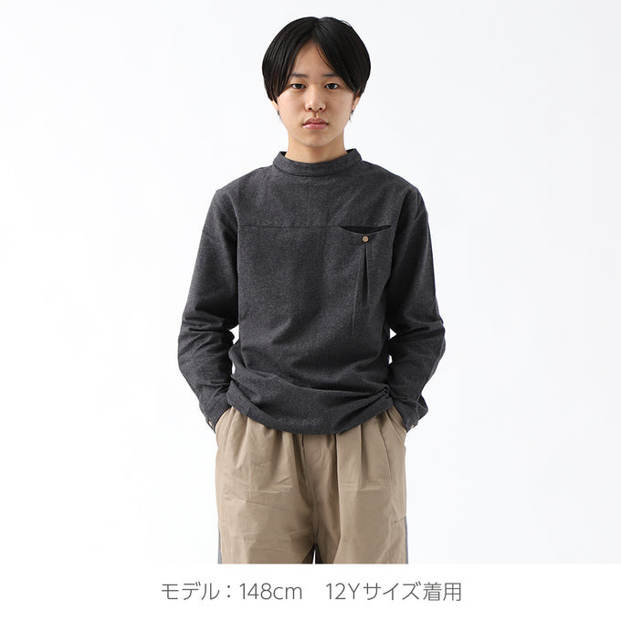 Popelin ポペリン<br>ハイネックフランネルシャツ<br>Mod.17.3