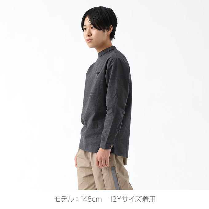 Popelin ポペリン<br>ハイネックフランネルシャツ<br>Mod.17.3
