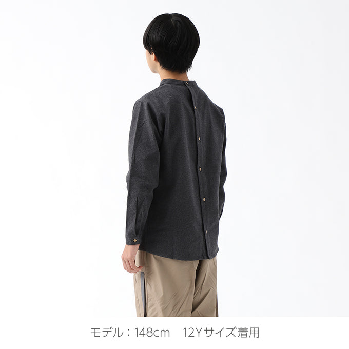 Popelin ポペリン<br>ハイネックフランネルシャツ<br>Mod.17.3