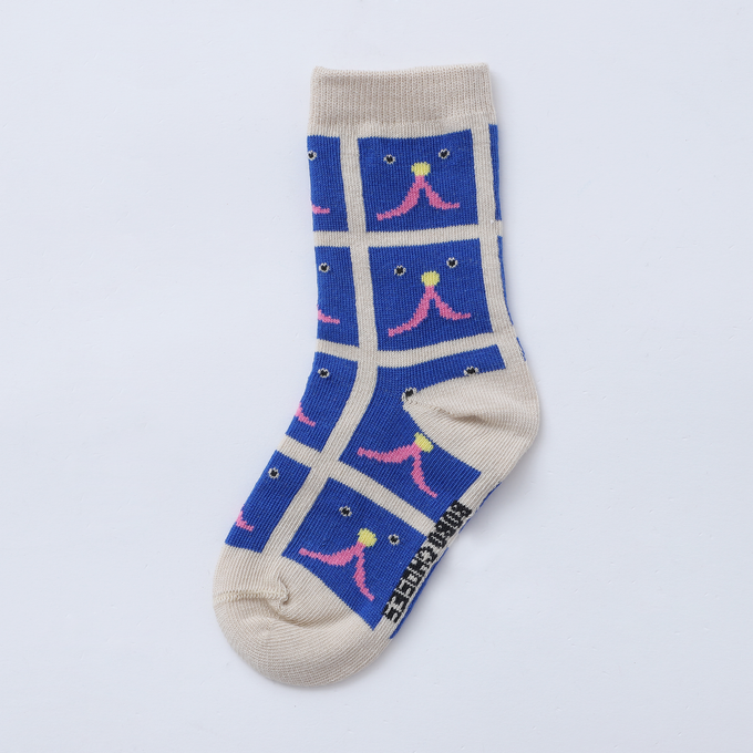 〈残り26-28(16.5-17.5cm)のみ〉BOBOCHOSES<br>ボボショセス<br>Funny Face all over long socks<br>B224AI004