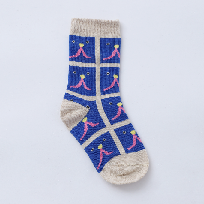 〈残り26-28(16.5-17.5cm)のみ〉BOBOCHOSES<br>ボボショセス<br>Funny Face all over long socks<br>B224AI004