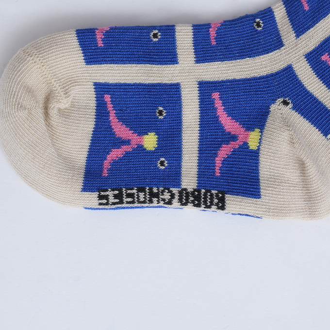 〈残り26-28(16.5-17.5cm)のみ〉BOBOCHOSES<br>ボボショセス<br>Funny Face all over long socks<br>B224AI004