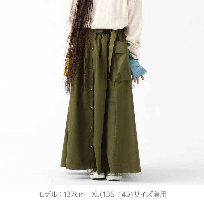 NUNUFORME ヌヌフォルム<br>ベルトアーミースカート<br>26-nf20-722-007