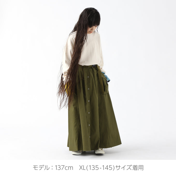 NUNUFORME ヌヌフォルム<br>ベルトアーミースカート<br>26-nf20-722-007