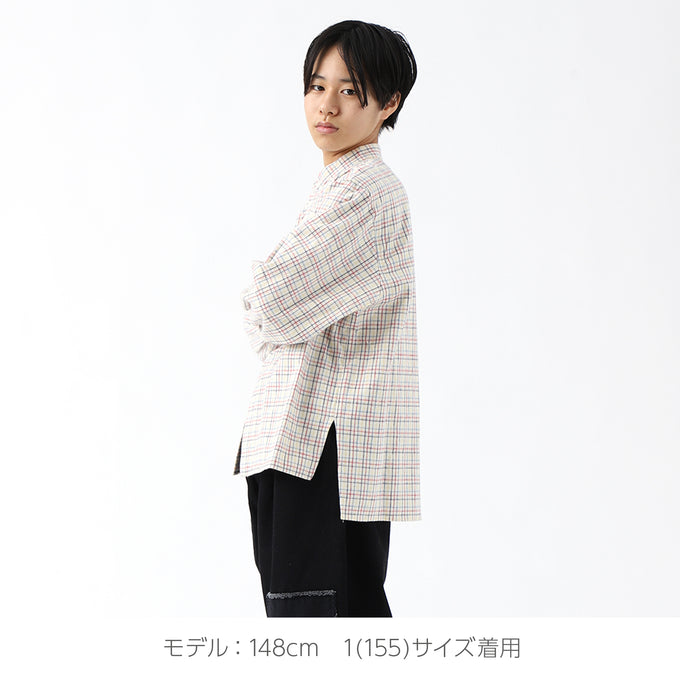 NUNUFORME ヌヌフォルム<br>inuinuシャギーチェックシャツ<br>61-nf20-509-194