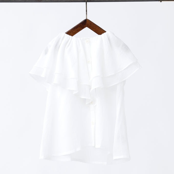 WINPIE ウィンピー<br>24WPコットンシフォンカープカラーブラウス<br>K42552