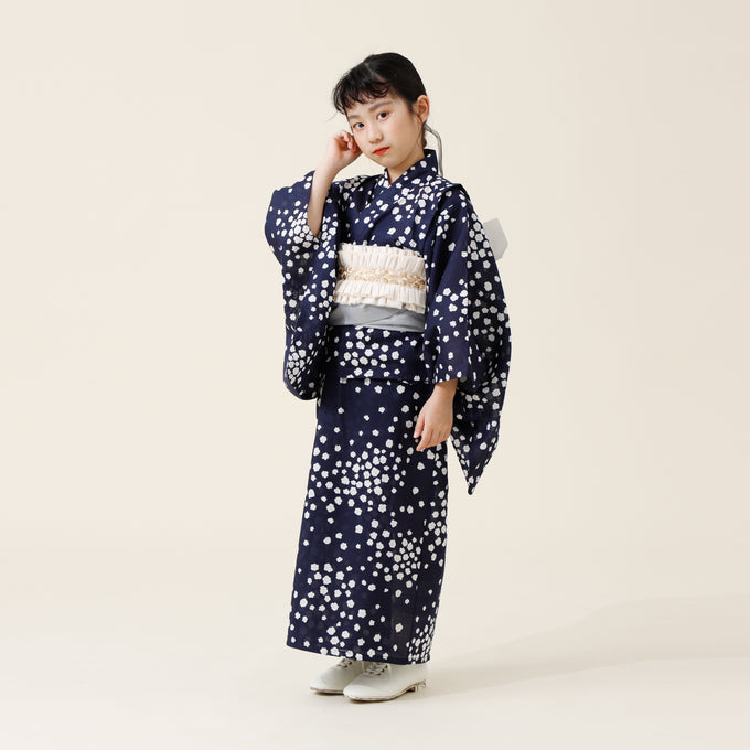 〈BOTTAN セパレート浴衣〉<br>キッズも大人っぽく纏めたい♫PARK MIXコーデ提案♡兵児帯1本セット