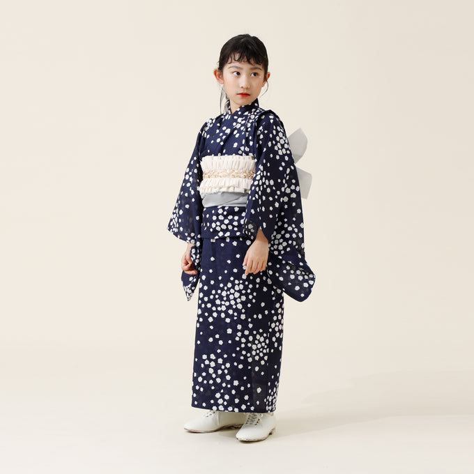 〈BOTTAN セパレート浴衣〉<br>キッズも大人っぽく纏めたい♫PARK MIXコーデ提案♡兵児帯1本セット