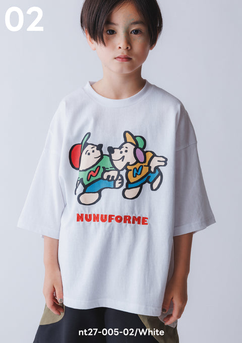 NUNUFORME<br> ヌヌフォルム<br>【27ssご予約 2月入荷予定】<br>2匹のINUINU T<br>nt27-005-02