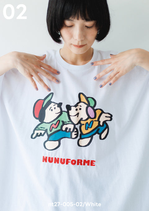 NUNUFORME<br> ヌヌフォルム<br>【27ssご予約 2月入荷予定】<br>2匹のINUINU T<br>nt27-005-02