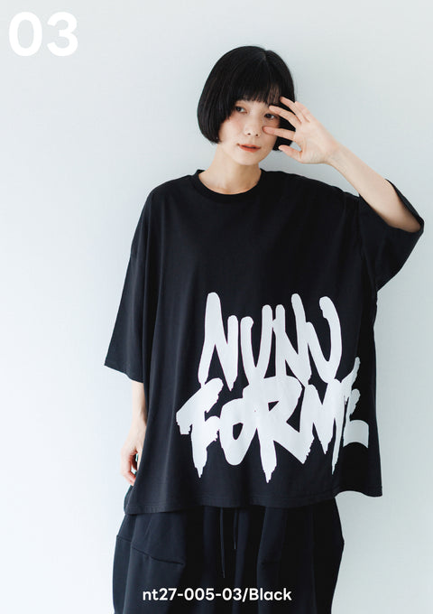 NUNUFORME<br> ヌヌフォルム<br>【27ssご予約 2月入荷予定】<br>ビッグロゴT<br>nt27-005-03