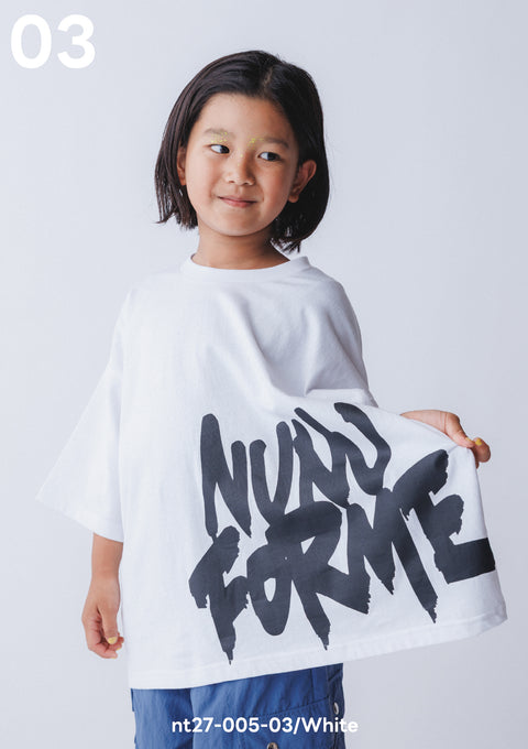 NUNUFORME<br> ヌヌフォルム<br>【27ssご予約 2月入荷予定】<br>ビッグロゴT<br>nt27-005-03
