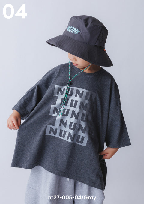 NUNUFORME<br> ヌヌフォルム<br>【27ssご予約 2月入荷予定】<br>ブロックロゴT<br>nt27-005-04