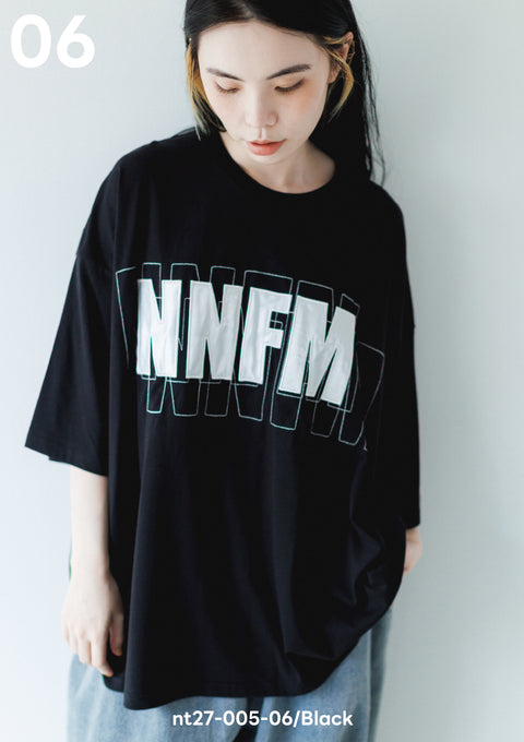 NUNUFORME<br> ヌヌフォルム<br>【27ssご予約 2月入荷予定】<br>パッチワークロゴT<br>nt27-005-06