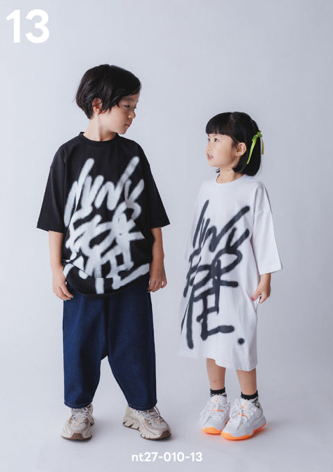 NUNUFORME<br> ヌヌフォルム<br>【27ssご予約 2月入荷予定】<br>スプレーロゴロングT<br>nt27-010-13