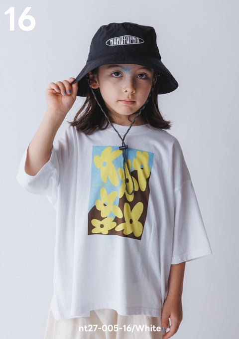 NUNUFORME<br> ヌヌフォルム<br>【27ssご予約 2月入荷予定】<br>フラワーペイントT<br>nt27-005-16