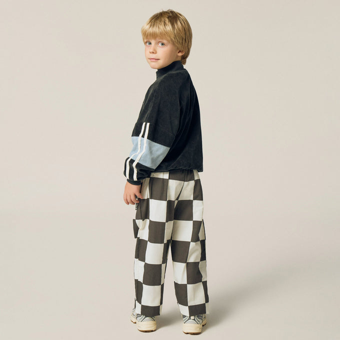 The Campament ザカンパメント <br>Grey Color Block Sweatshirt<br>TC-AW26-66