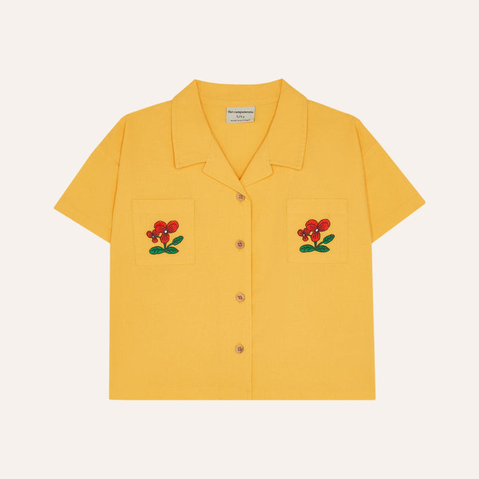 The Campament ザカンパメント <br>Flowers Yellow Shirt<br>TC-SS26-30