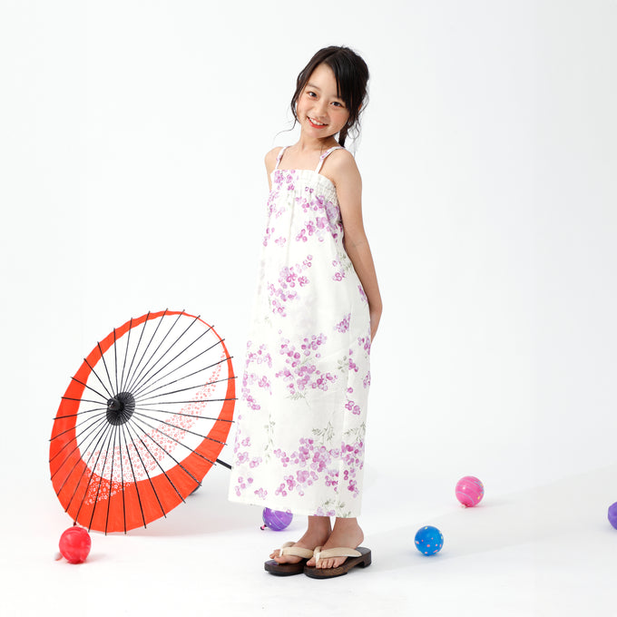 〈BOTTAN セパレート浴衣〉<br>キッズも大人っぽく纏めたい♫PARK MIXコーデ提案♡兵児帯1本セット