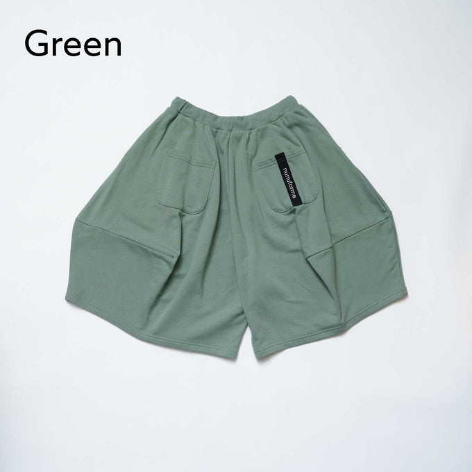 NUNUFORME<br> ヌヌフォルム<br>【27ssご予約 2月入荷予定】<br>スウェットショートポインテッドパンツ<br>ns-859-700
