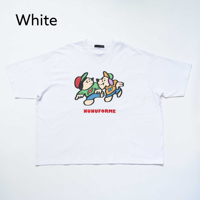 NUNUFORME<br> ヌヌフォルム<br>【27ssご予約 2月入荷予定】<br>2匹のINUINU T<br>nt27-005-02