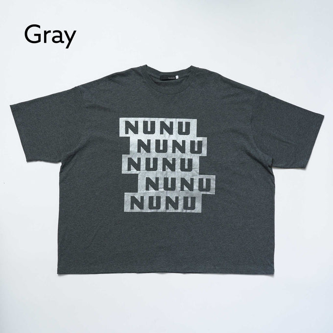 NUNUFORME<br> ヌヌフォルム<br>【27ssご予約 2月入荷予定】<br>ブロックロゴT<br>nt27-005-04
