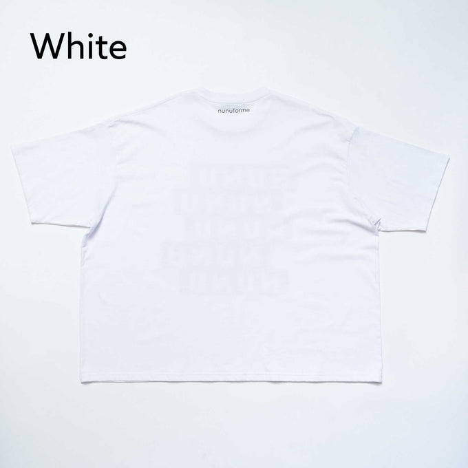 NUNUFORME<br> ヌヌフォルム<br>【27ssご予約 2月入荷予定】<br>ブロックロゴT<br>nt27-005-04