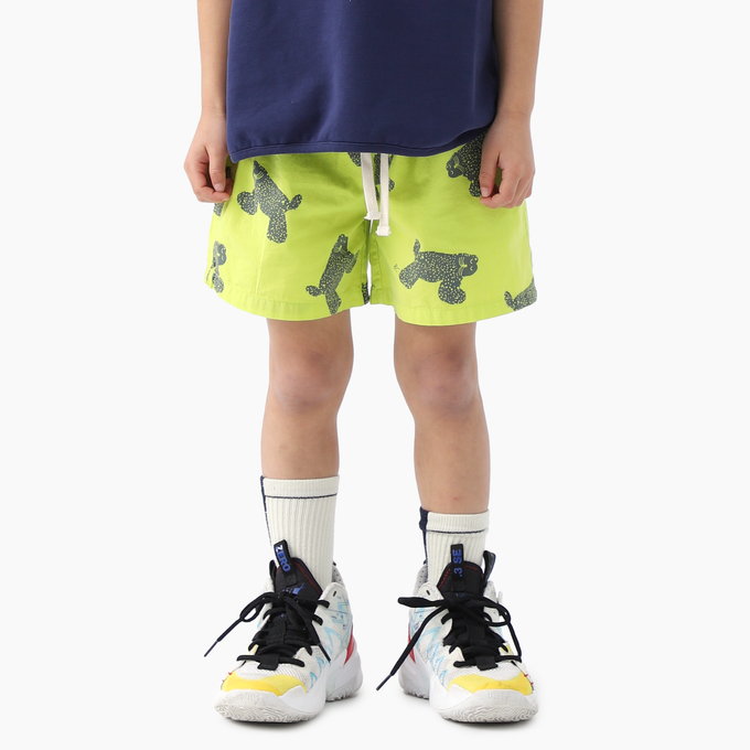 BOBOCHOSES<br>ボボショセス<br>Big Cat all over woven bermuda shorts<br>124AC079